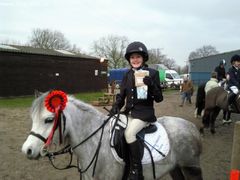 Photo - Jemma on Dawn she came 1st 60cms Hill House 24/01/