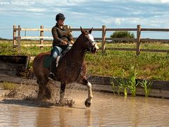 Photo - megan riding with us on x-country course